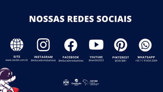 Apresentação EBD PARA O ALTO Pré-escolar e Escolar.