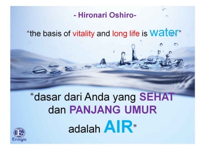 Slide presentasi air kangen water enagic