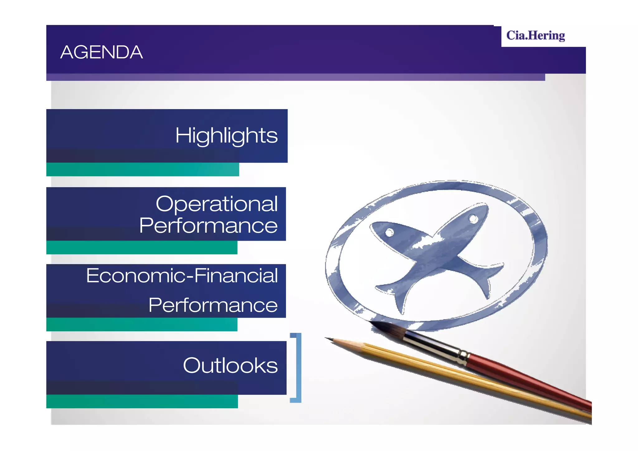 AGENDA



         Highlights


      Operational
     Performance

 Economic-Financial
      Performance


          Outlooks
 