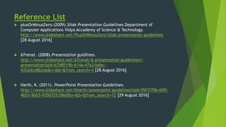 Slide presentation guide line | PPTX