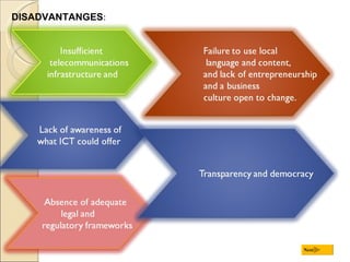 DISADVANTANGES : Next 