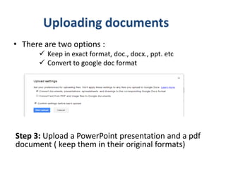 Slide presentation on introduction to google drive february 2014 ...