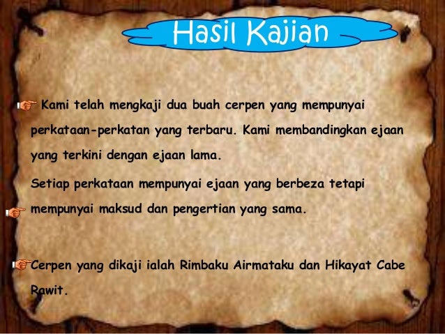 Perbezaan Ejaan Lama dan Baru