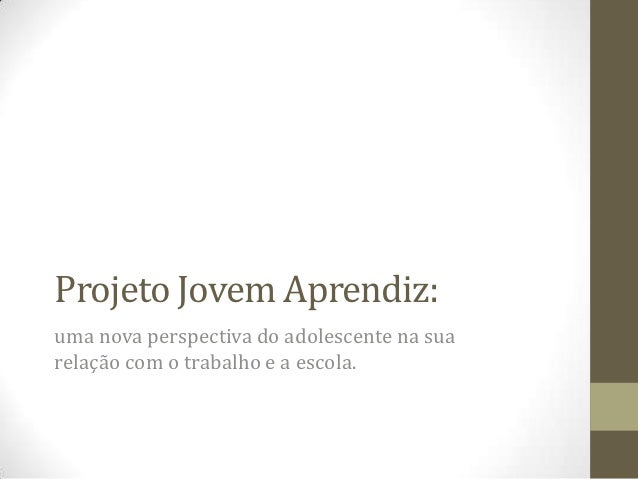 Carta de apresentacao jovem aprendiz