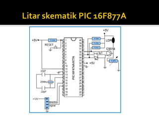 Litarskematik PIC 16F877ARESET