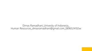 Dimas Ramadhani_Univesity of Indonesia_
Human Resources_dmasramadhani@gmail.com_089652410221

1

 