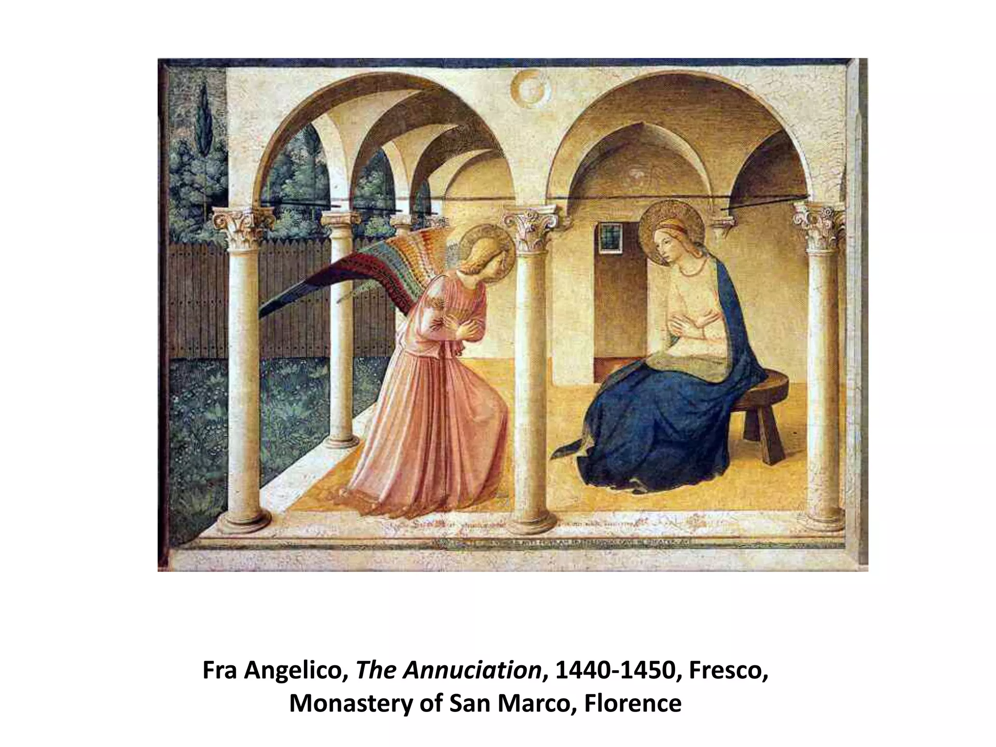 Fra Angelico, The Annuciation, 1440-1450, Fresco, Monastery of San Marco, Florence 