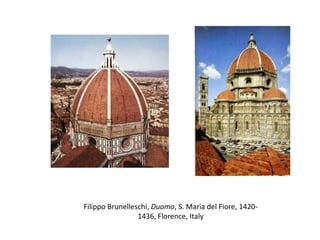 Filippo Brunelleschi, Duomo, S. Maria del Fiore, 1420-1436, Florence, Italy