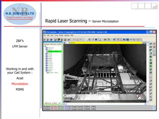 Z&F’s LFM Server Working in and with your Cad System : Acad Microstation PDMS Rapid Laser Scanning –  Server Microstation 