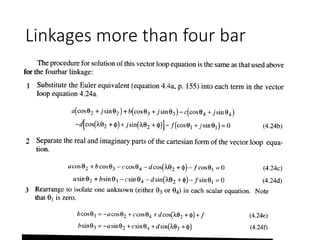 Linkages more than four bar
 