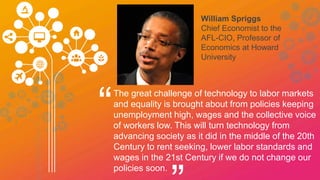 Marco de Rossi
Internet
entrepreneur,
Founder of
Oilproject
“Technology allows to mix skills from
different fields - my company was born
mixing Italian Literature with Php Web
Development. New professions will emerge
from unexpected combinations of Human
Arts, Artificial intelligence and Natural
Sciences.
 