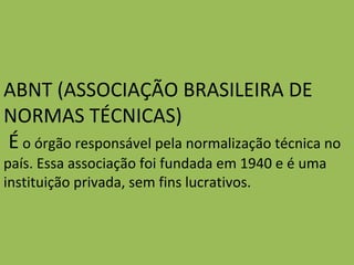 Slide referenciação bibliográfica segundo normas da abnt slide | PPT