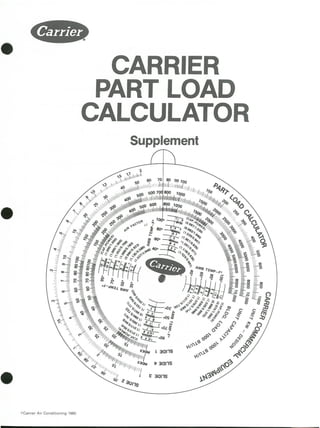 Slide rule part2 carrier part load calculator supplement