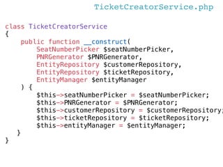 TicketController.php
public function createTicketAction(Request $request)
{
$ticketCreator = $this->get('ticket_creator');...