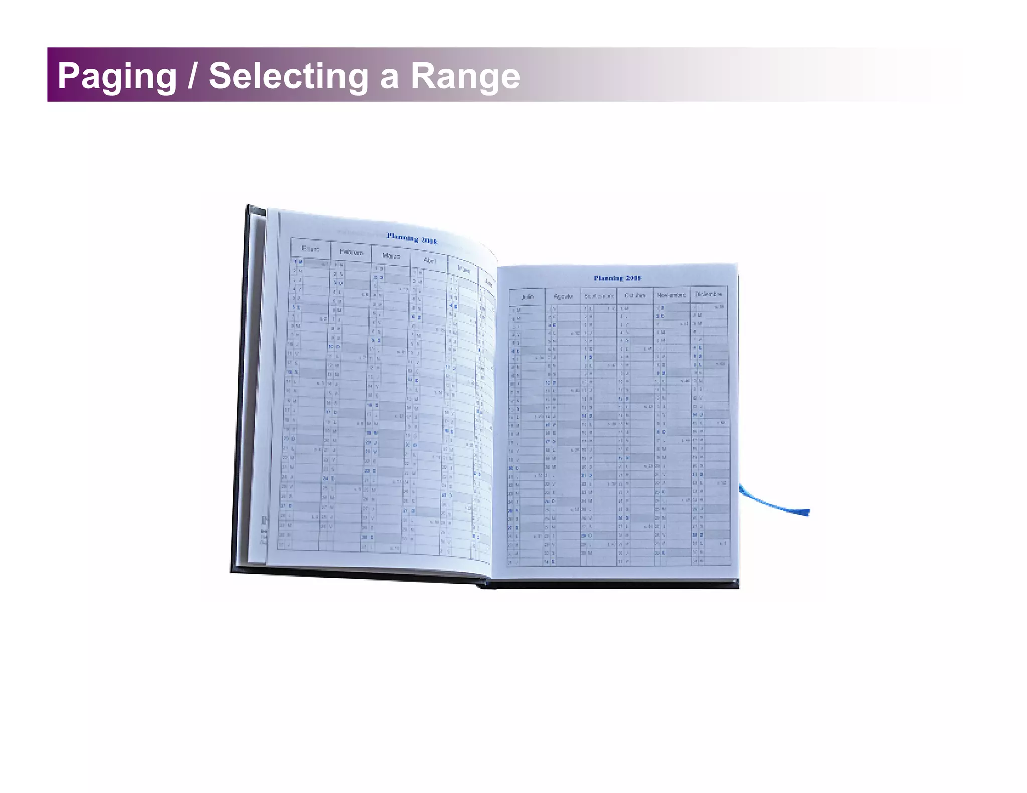 Paging / Selecting a Range
 