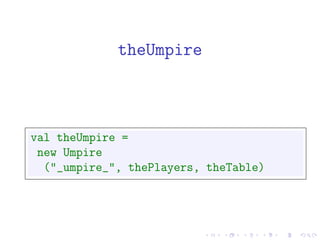 theUmpire



val theUmpire =
 new Umpire
  ("_umpire_", thePlayers, theTable)
 