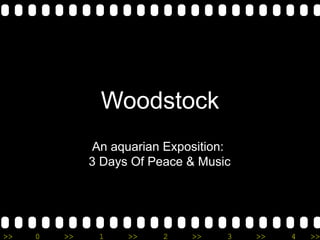Woodstock An aquarian Exposition:  3 Days Of Peace & Music 