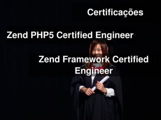 Certificações

Zend PHP5 Certified Engineer

       Zend Framework Certified 
               Engineer



                 
 