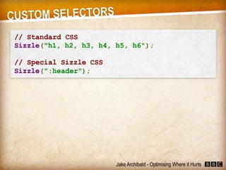 JavaScript - Optimising Where it Hurts (Jake Archibald)