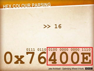 JavaScript - Optimising Where it Hurts (Jake Archibald)