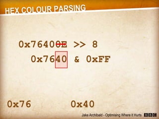 JavaScript - Optimising Where it Hurts (Jake Archibald)