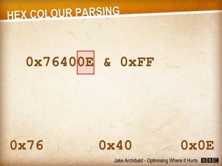 JavaScript - Optimising Where it Hurts (Jake Archibald)