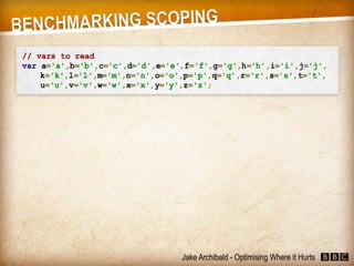 JavaScript - Optimising Where it Hurts (Jake Archibald)