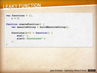 JavaScript - Optimising Where it Hurts (Jake Archibald)