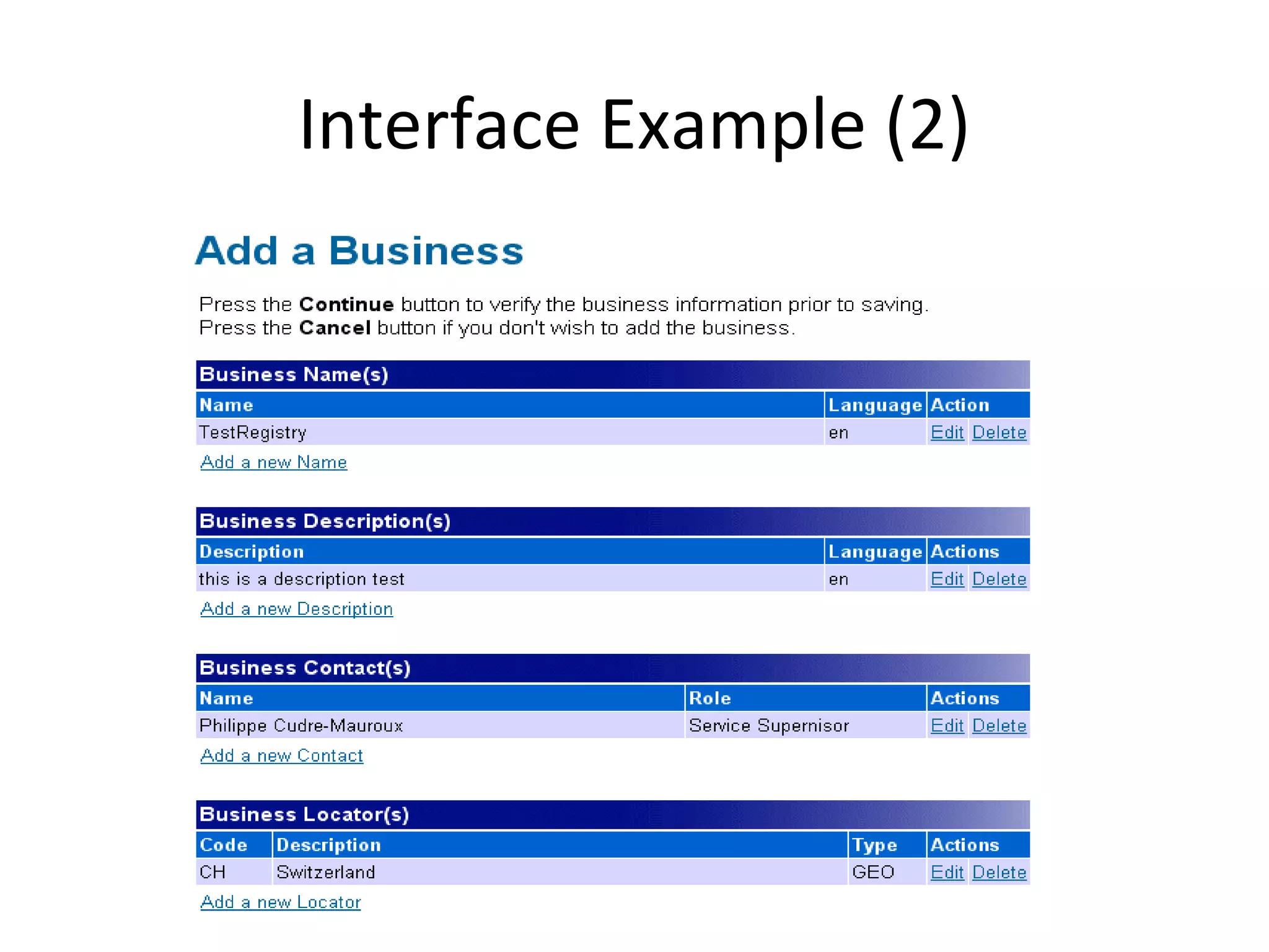 Interface Example (2)
 