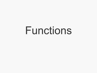 Functions 
