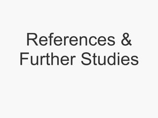 References & Further Studies 
