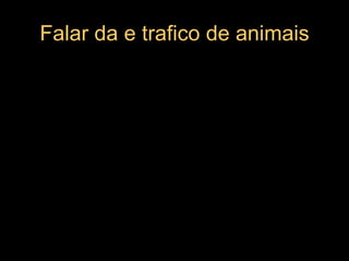 Falar da e trafico de animais 