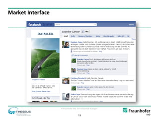 Market Interface




                   © Fraunhofer IAO, IAT Universität Stuttgart


                                       13
 