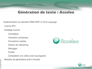 Obeo Éditeur spécialiste des approches  modèles Nantes en 2005, Paris depuis 2007 
