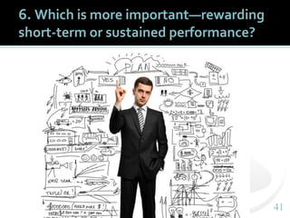 4141
6. Which is more important—rewarding
short-term or sustained performance?
 