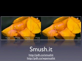 Smush.it
 http://pdh.co/smushit
http://pdh.co/wpsmushit
 