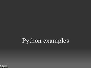 Python examples 