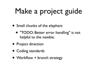 Projects, Community and Github: 4/10/2011