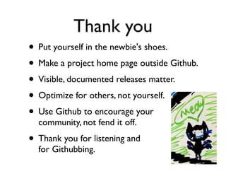 Projects, Community and Github: 4/10/2011 Slide 43