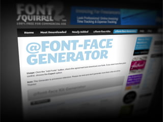 In your @font-face