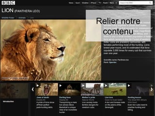 Relier notre
 contenu
 