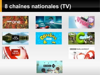 8 chaînes nationales (TV)
 