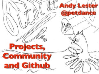 Andy Lester
             @petdance




 Projects,
Community
and Github
 