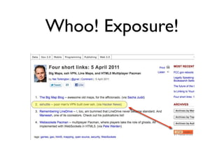 Whoo! Exposure!
 