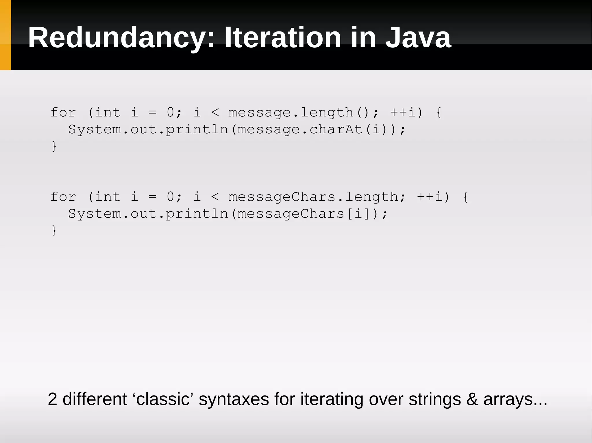 Maximal separation of concerns 