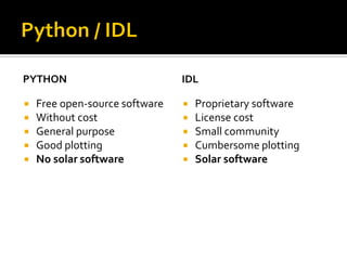 Suncode Python SunPy: Python for solar physics | PDF