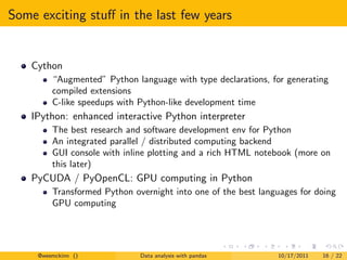 Python for Financial Data Analysis with pandas | PPT