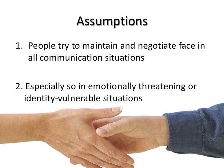 Face Negotiation Theory Retraced