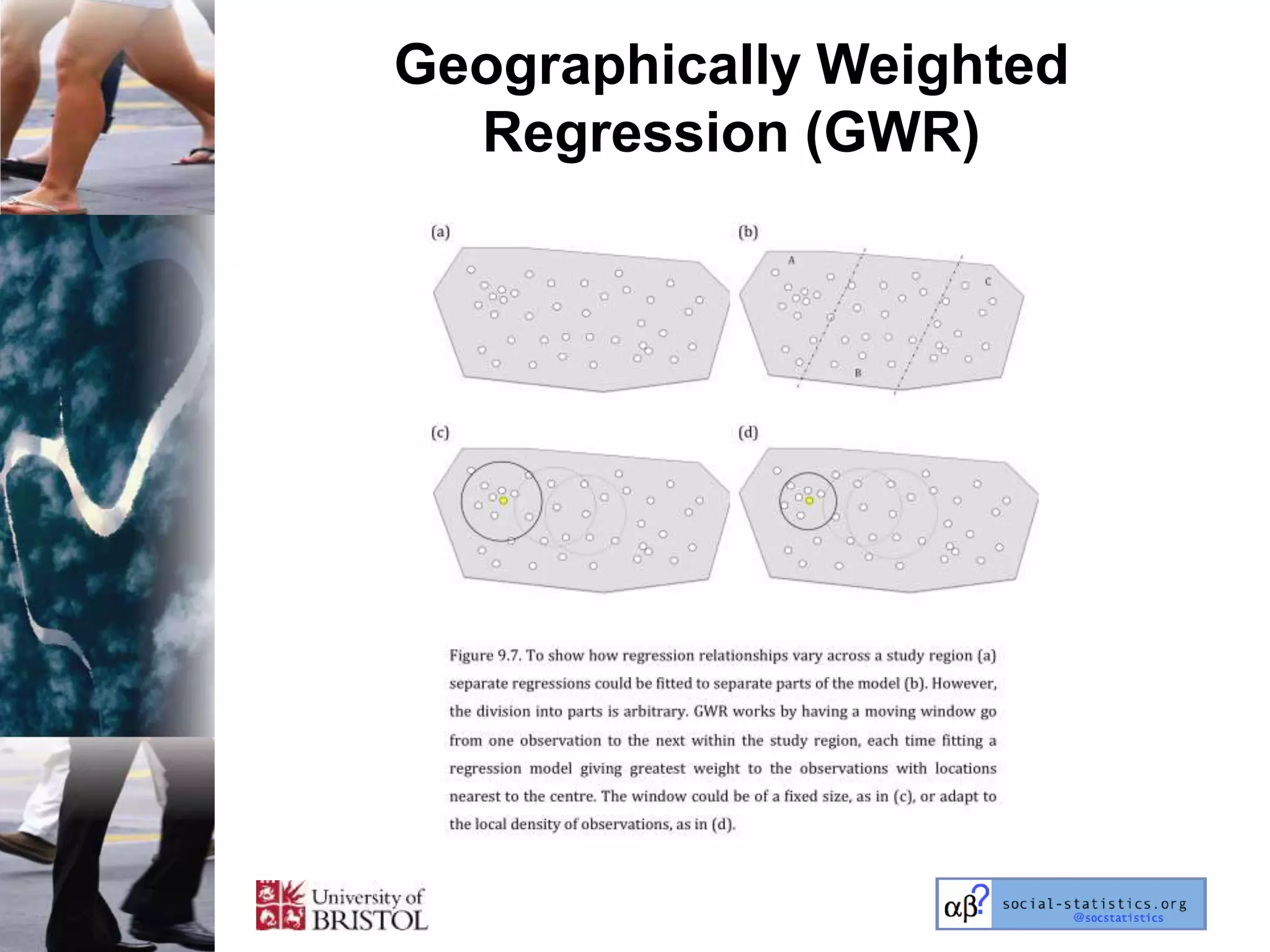 Geographically Weighted
  Regression (GWR)
 