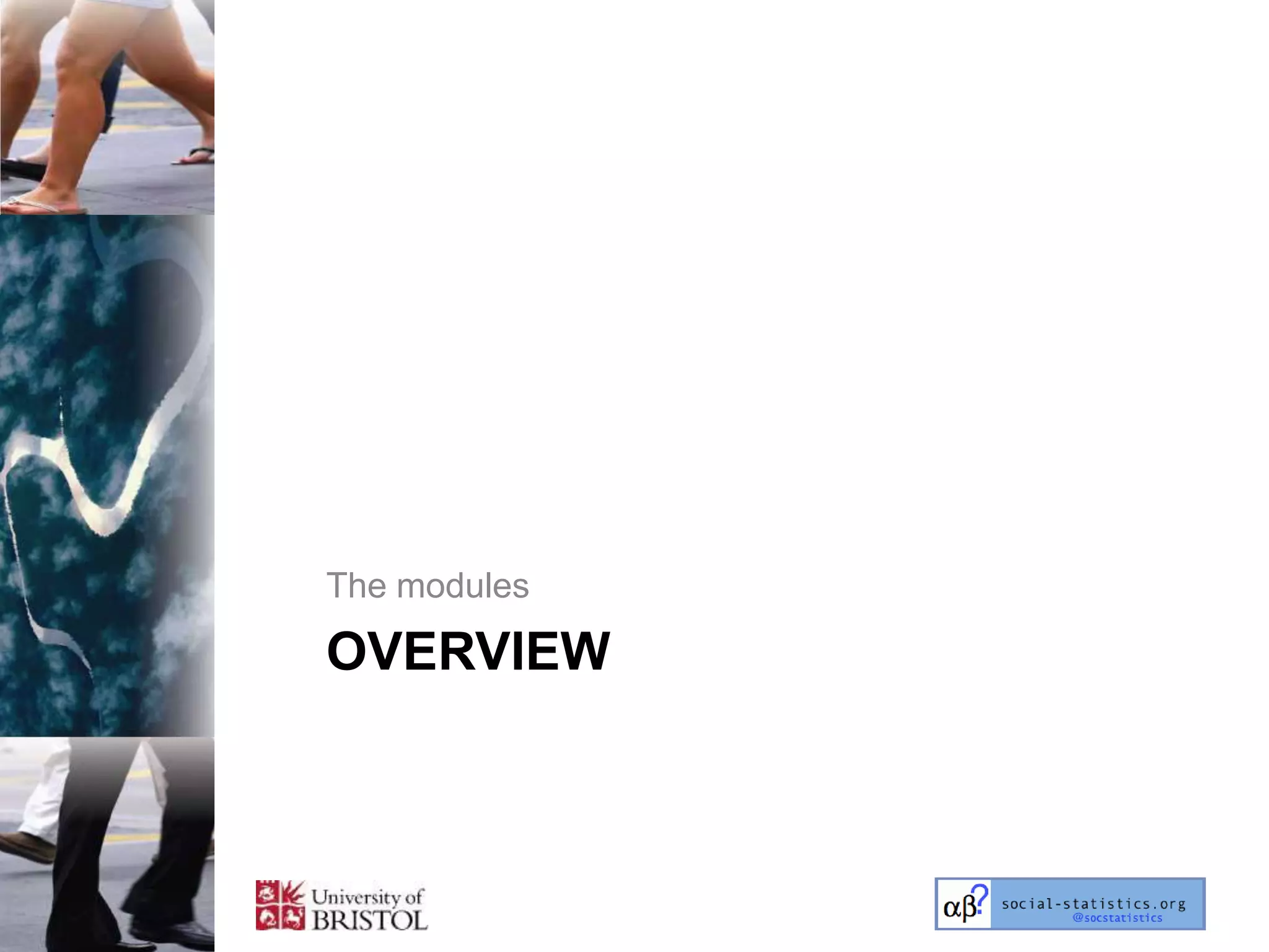 The modules

OVERVIEW
 